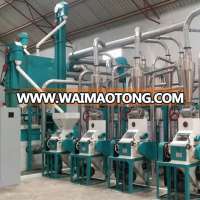 China factory 20T maize processing machine for Kenya Zambia South Africa