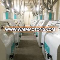 100T maize meal roller flour mill with maize grits machine